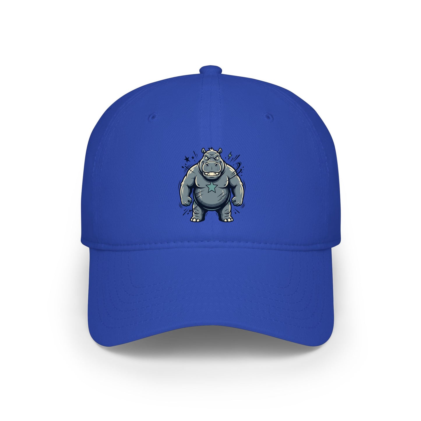 Cute Grumpy Monster Embroidered Baseball Cap