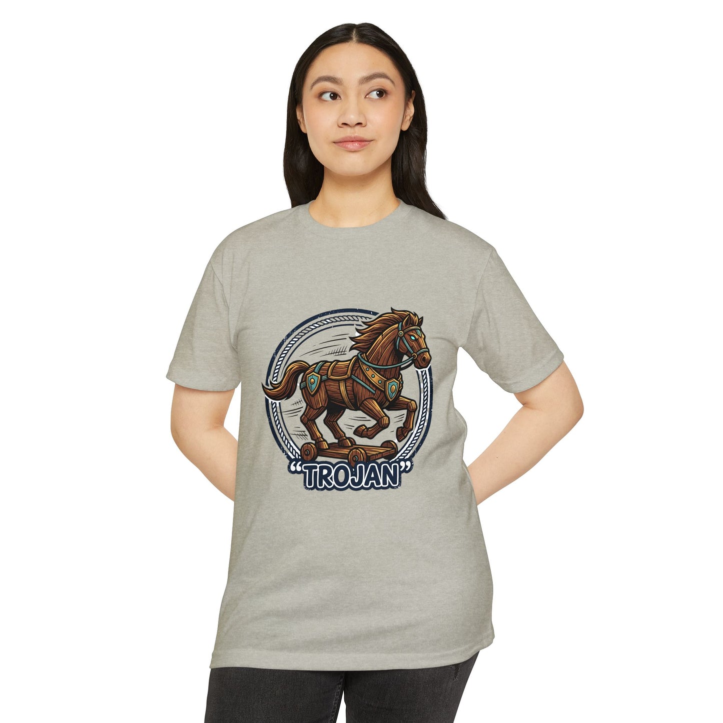 Trojan Horse Vintage Equestrian Logo T-Shirt