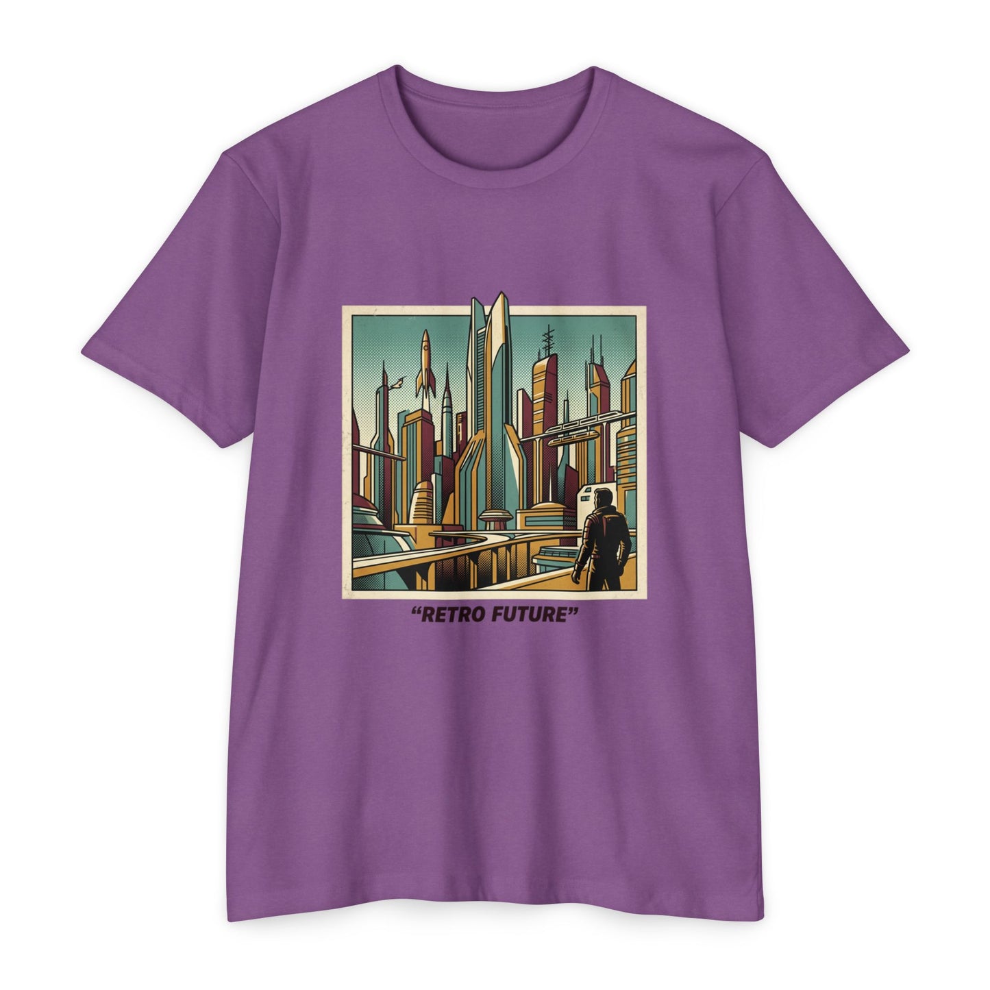 Retro Future Vintage Sci‑Fi City T‑Shirt
