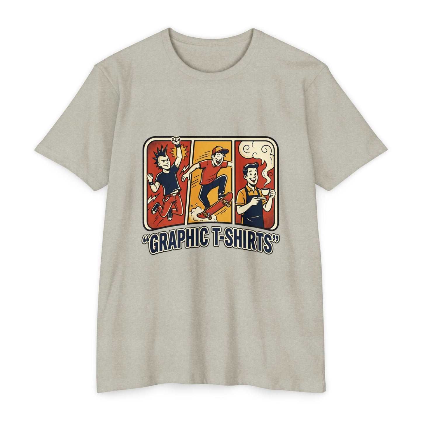 Retro Skateboard Graphic T-Shirt — Vintage Cartoon Skate Tee