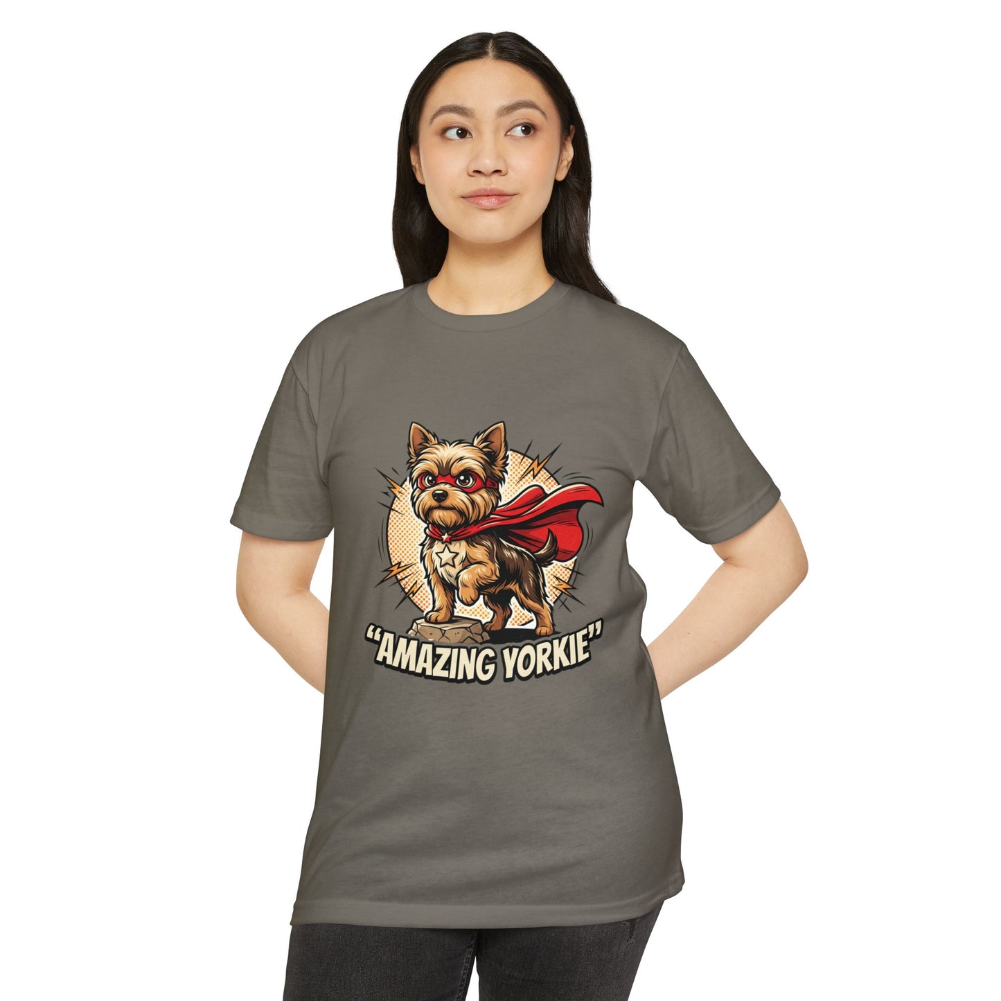 Yorkie Superhero T-Shirt — Cute Yorkshire Terrier Graphic Tee