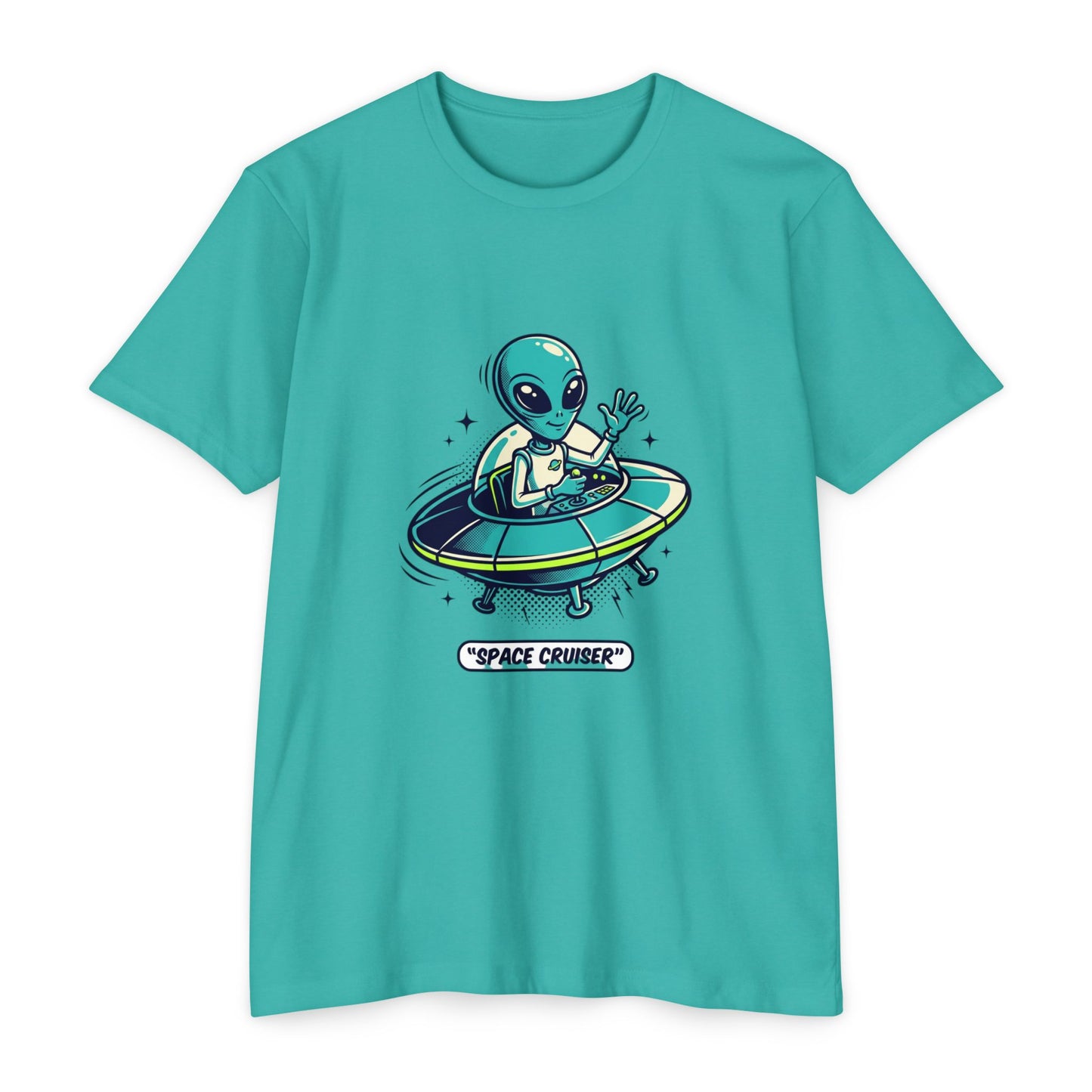 Space Cruiser Alien UFO T‑Shirt — Sci‑Fi Graphic Tee