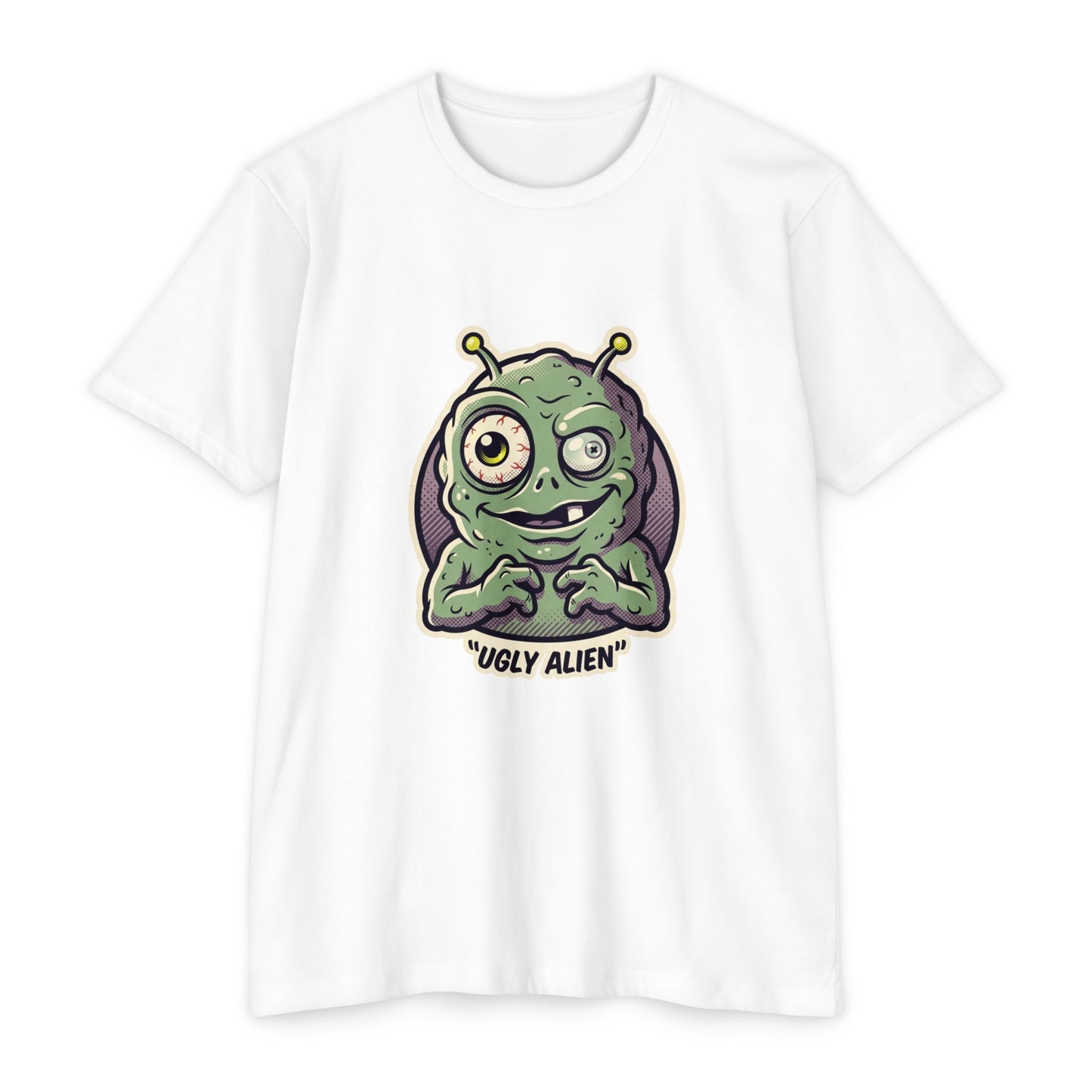 Funny Ugly Alien T-Shirt — Cartoon Graphic Tee