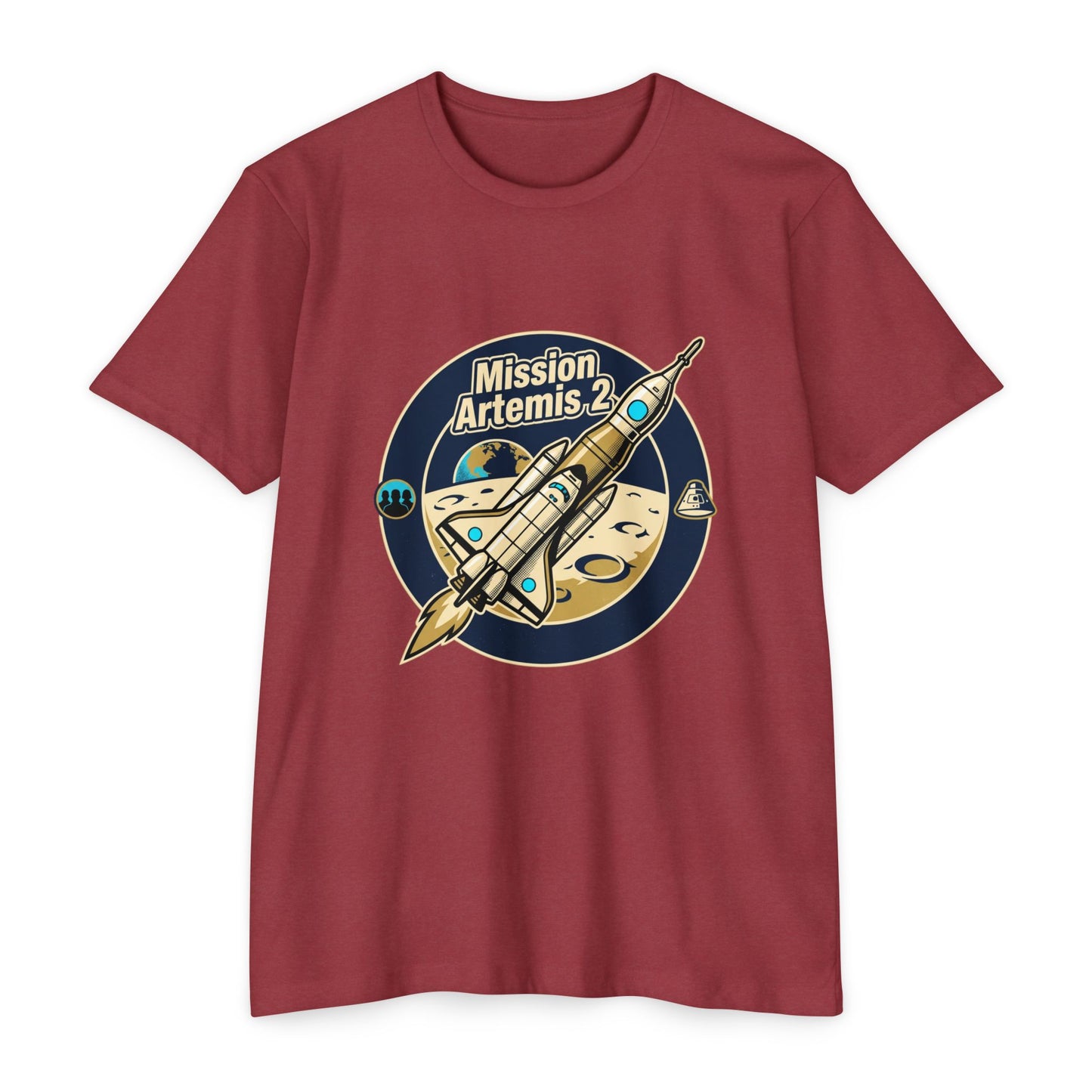 Mission Artemis II Retro Space T-Shirt — Artemis 2 Rocket Tee