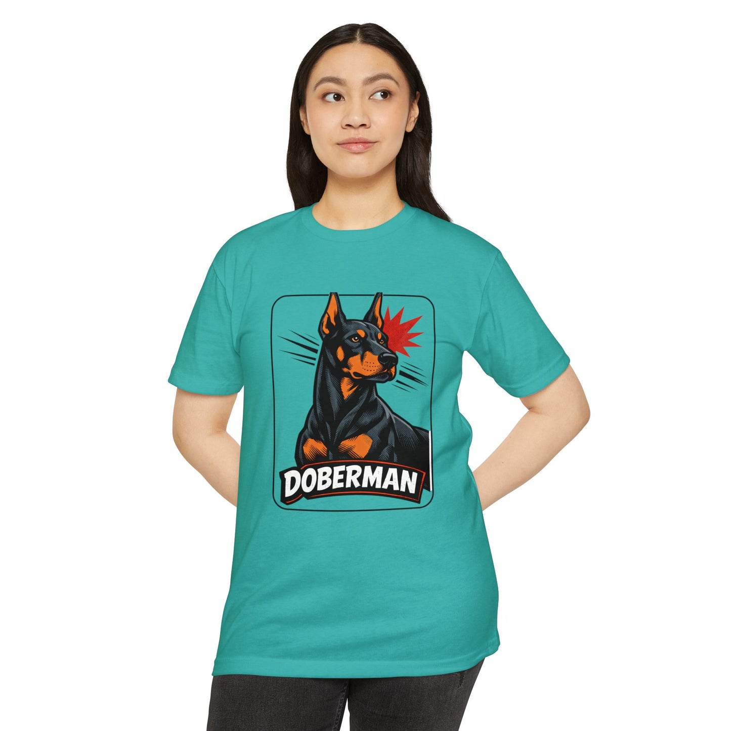 Doberman Graphic T-Shirt — Bold Vintage Canine Design
