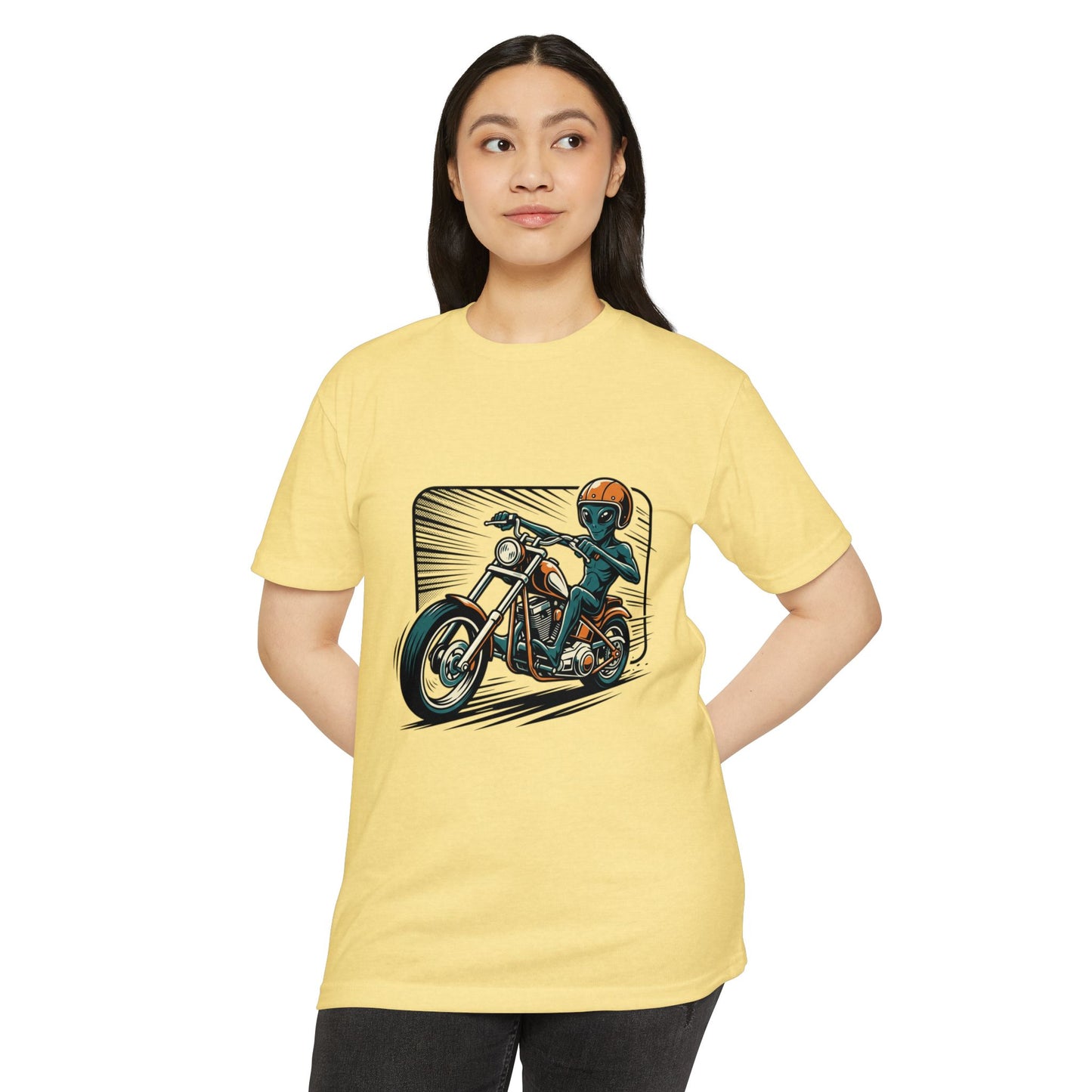 Motorcycle Rider Graphic T-Shirt — Retro Biker Design