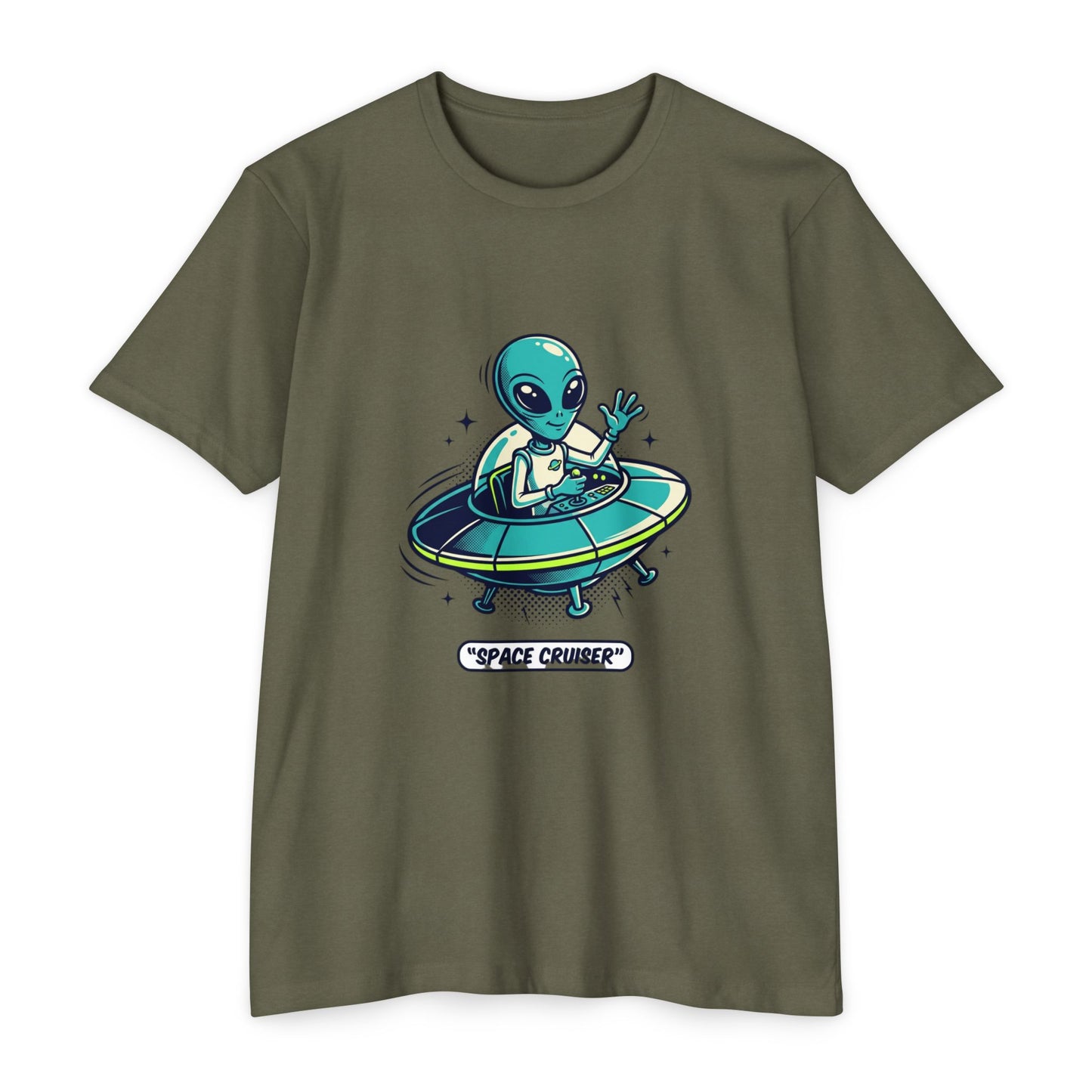Space Cruiser Alien UFO T‑Shirt — Sci‑Fi Graphic Tee