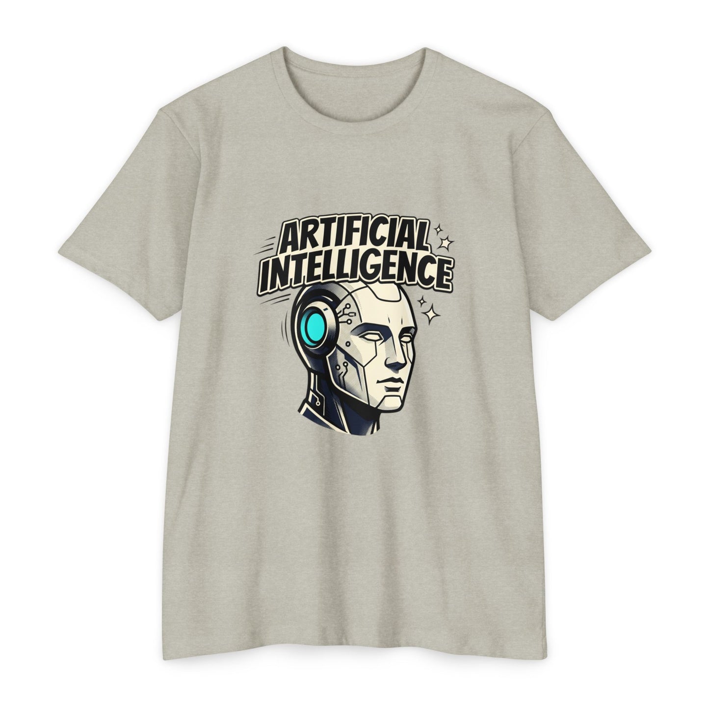 Artificial Intelligence Robot Tee — AI Head Graphic T-Shirt