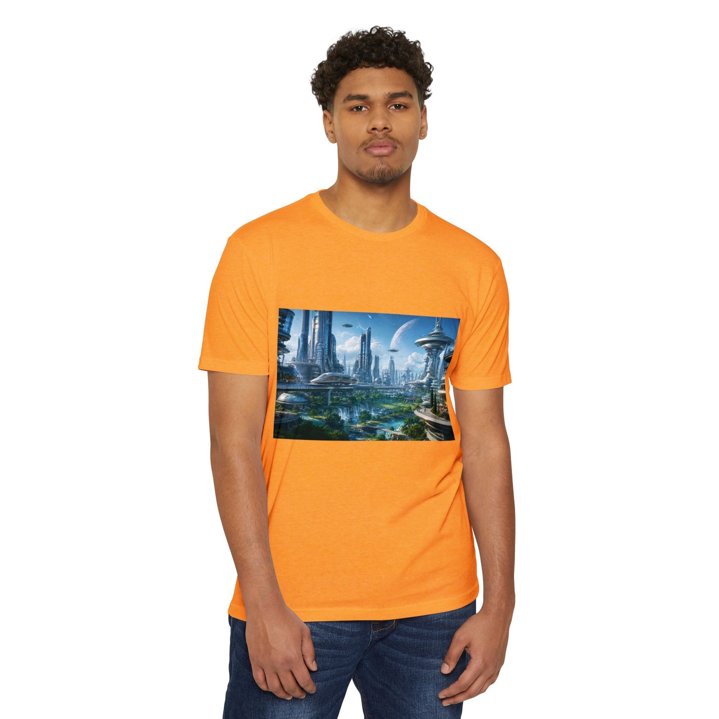 Futuristic Cityscape Sci‑Fi Skyline T-Shirt