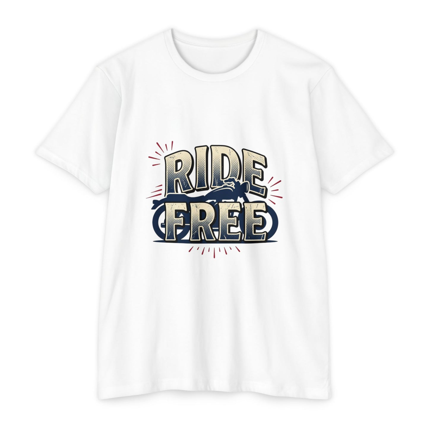 Ride Free Motorcycle T-Shirt — Vintage Biker Graphic Tee