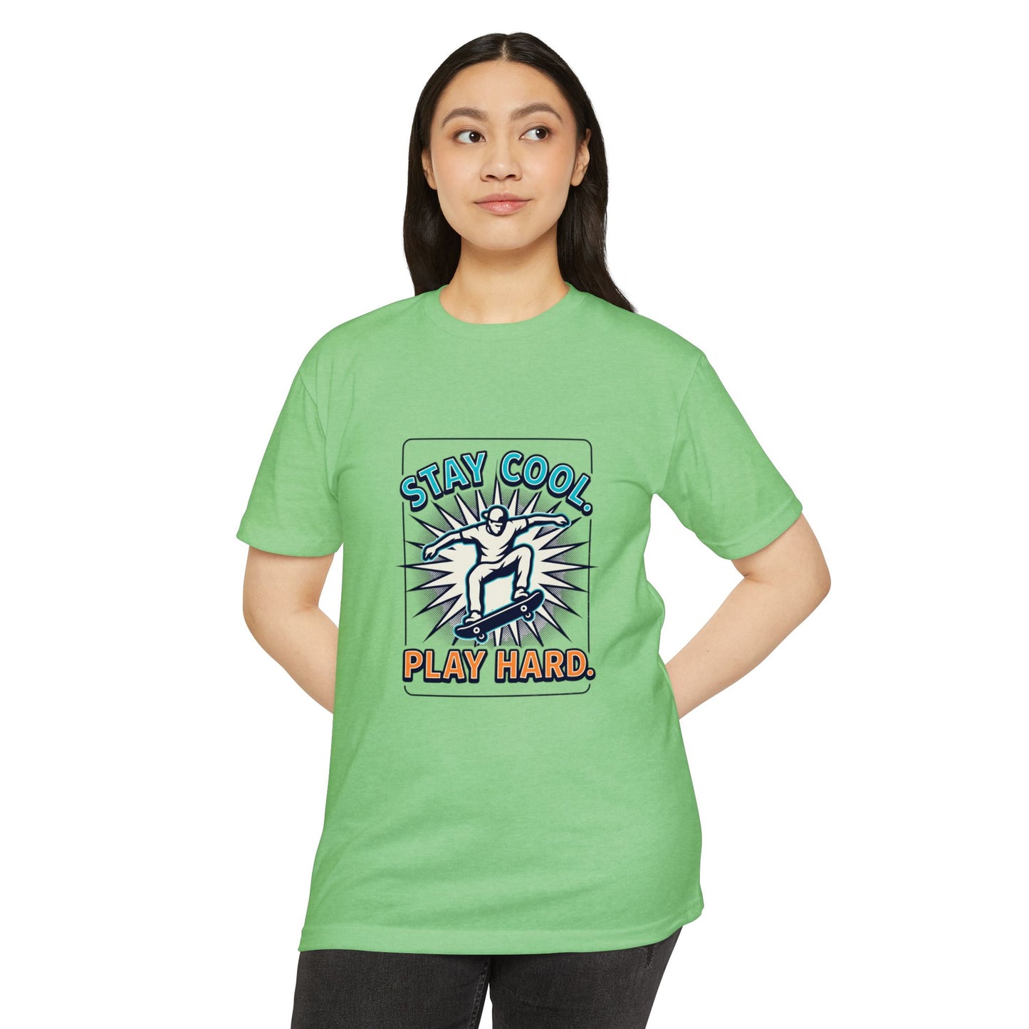 Stay Cool Play Hard Skateboard T-Shirt