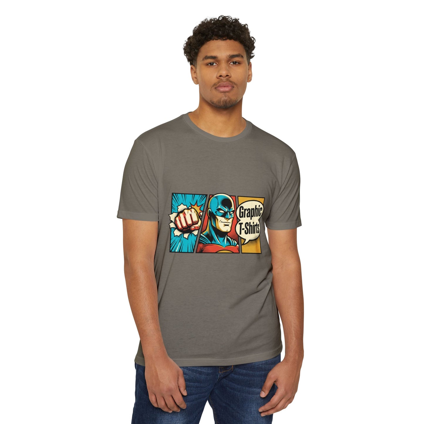 Retro Comic Superhero T-Shirt — Pop Art Graphic Tee