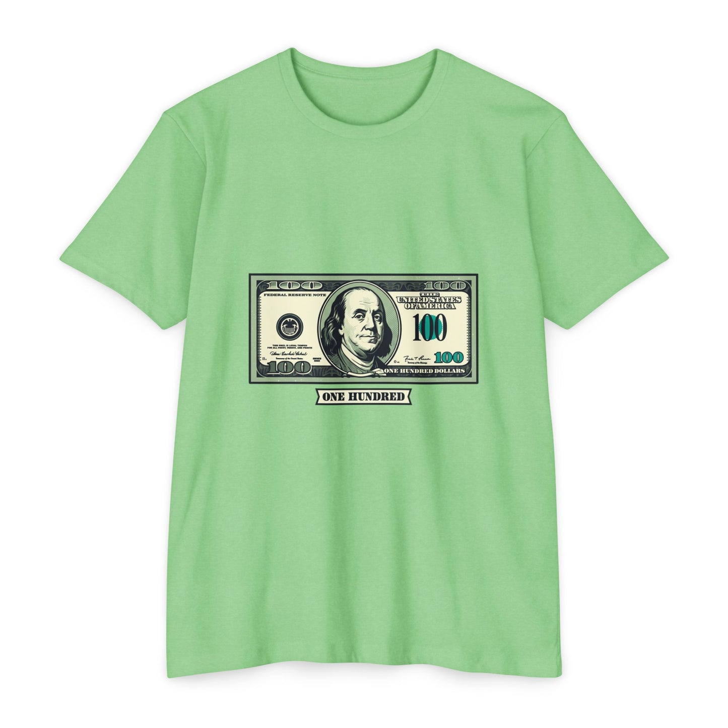 100 Dollar Bill Graphic T-Shirt — Money Print Tee