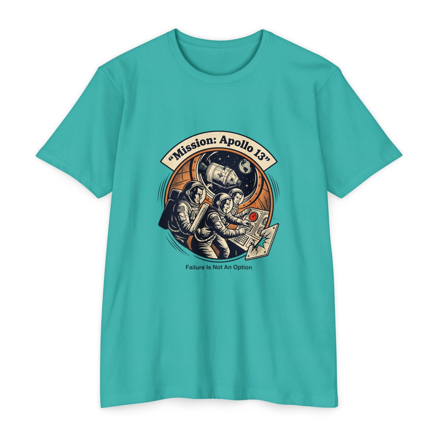 Apollo 13 Retro Space T-Shirt — "Mission: Apollo 13" Astronaut Patch Tee