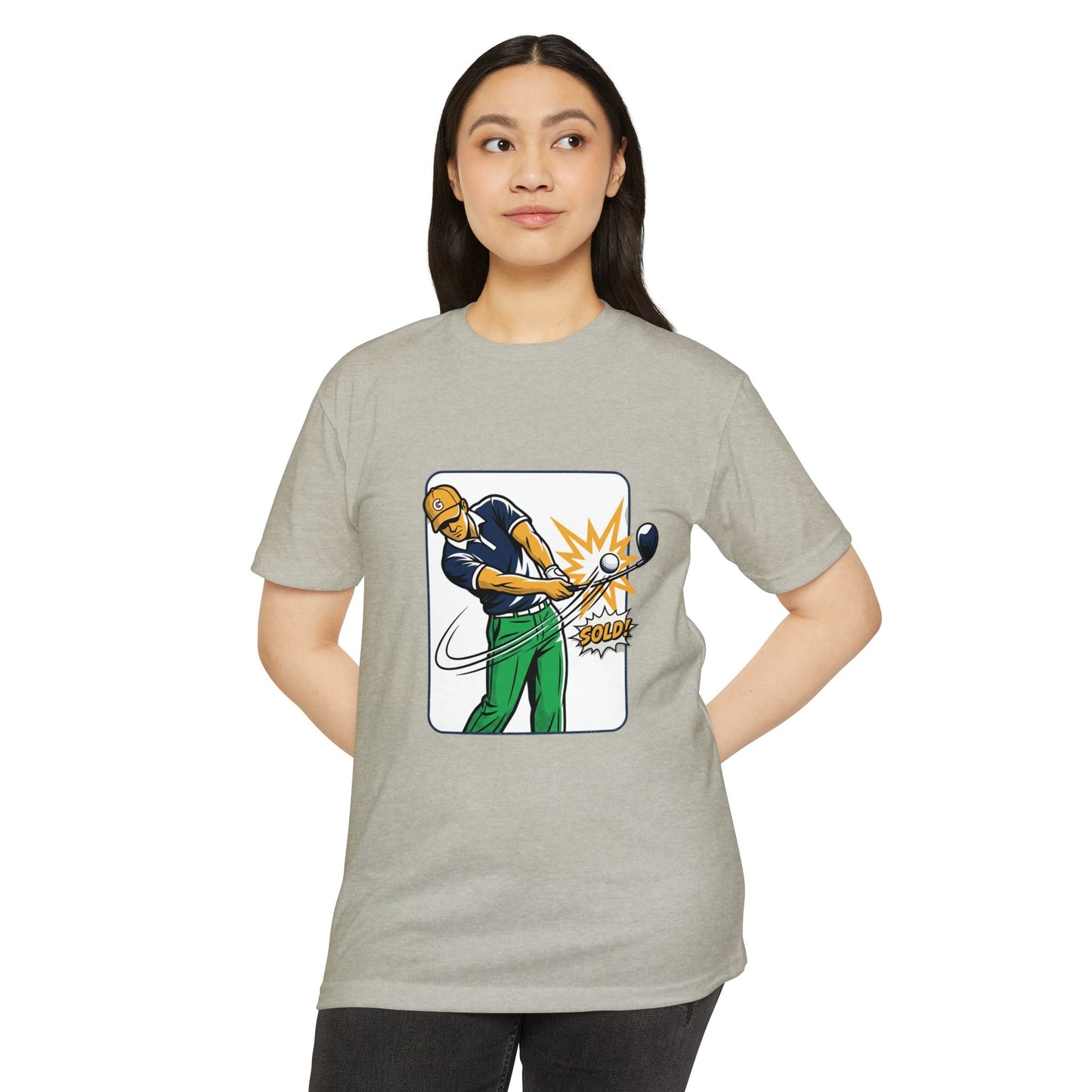 Solid Golfer Illustration Golf Swing T-Shirt