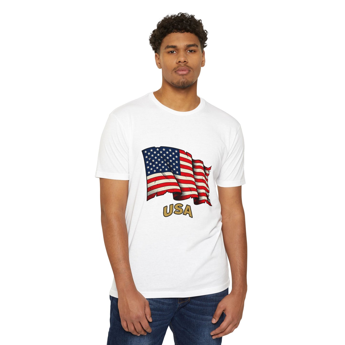 Vintage American Flag T-Shirt — USA Flag Graphic Tee