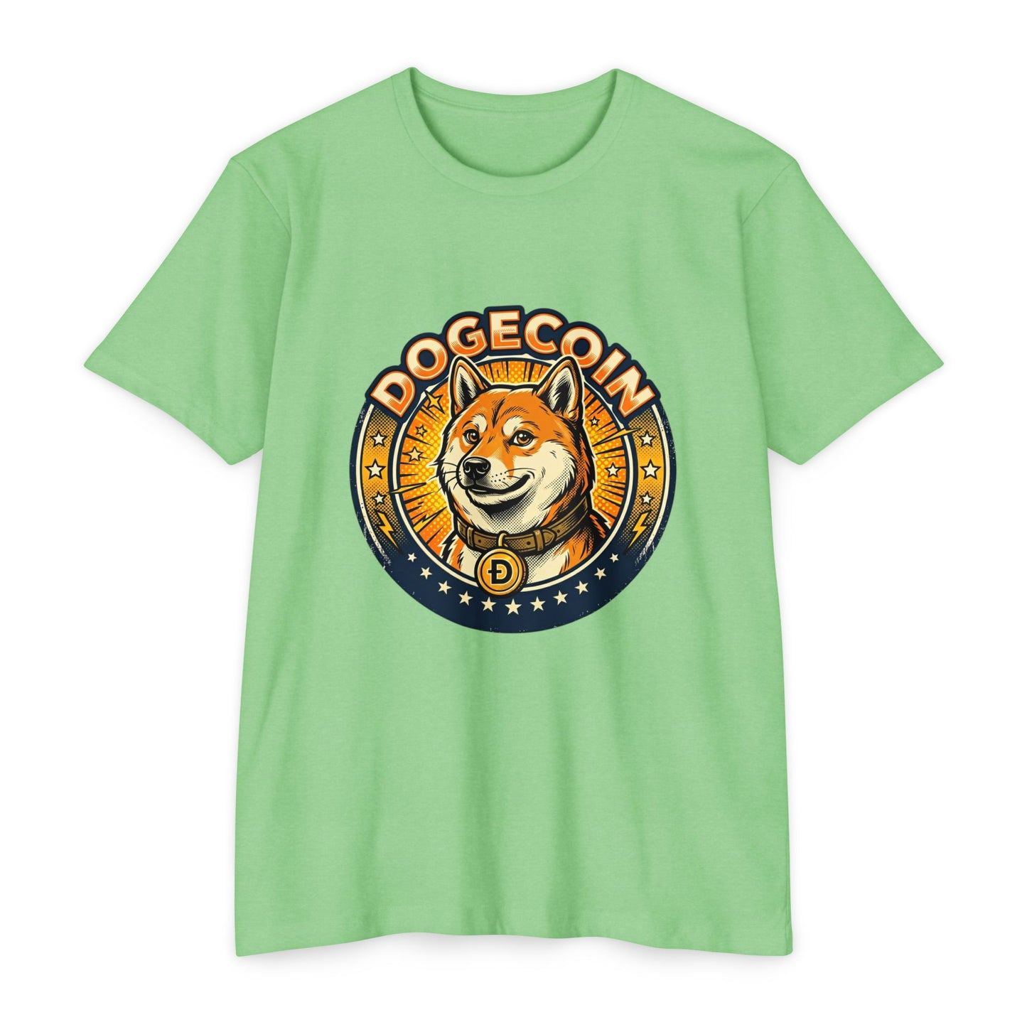 Dogecoin Coin Logo T‑Shirt — Retro Shiba Inu Crypto Tee