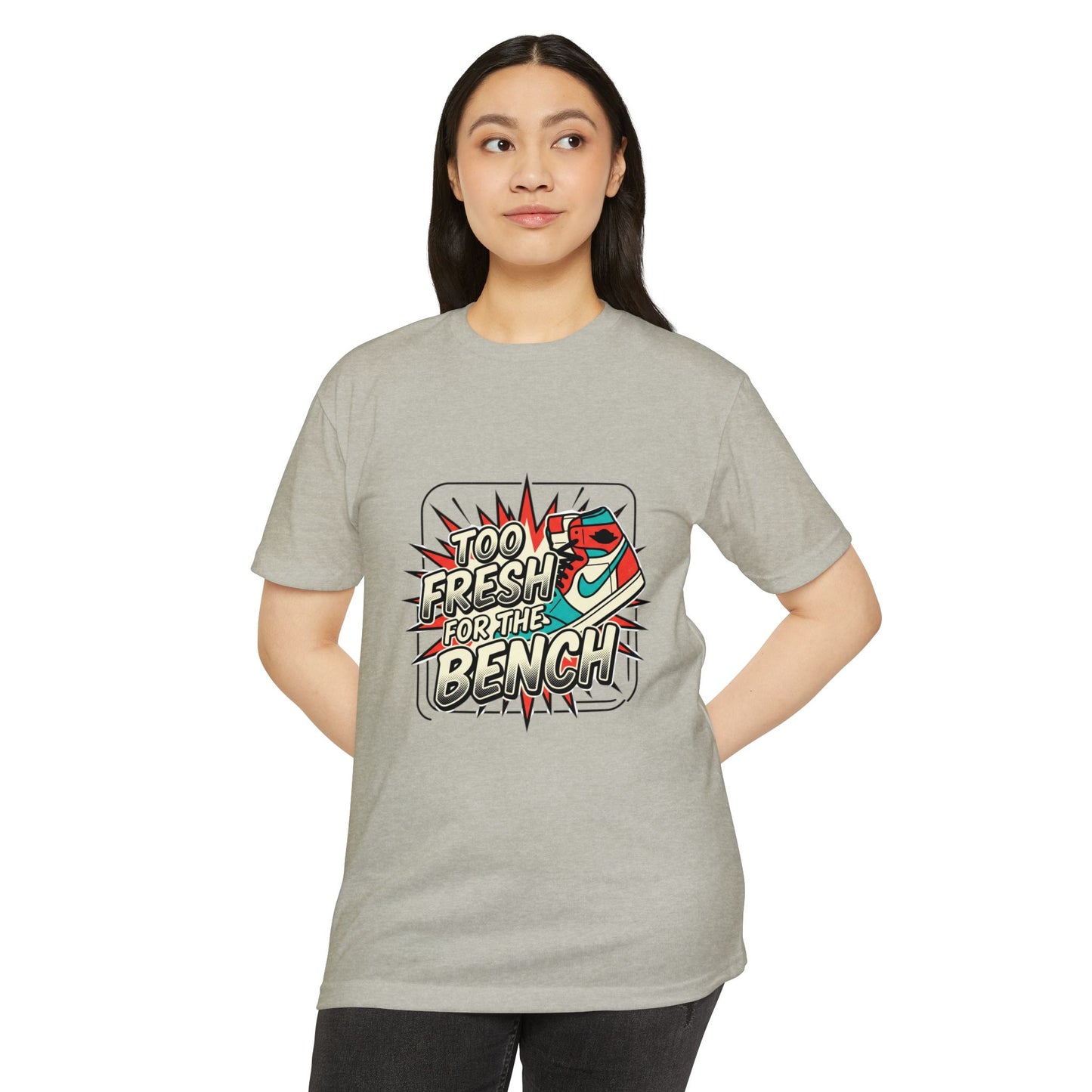 Too Fresh For The Bench Retro Sneaker T-Shirt