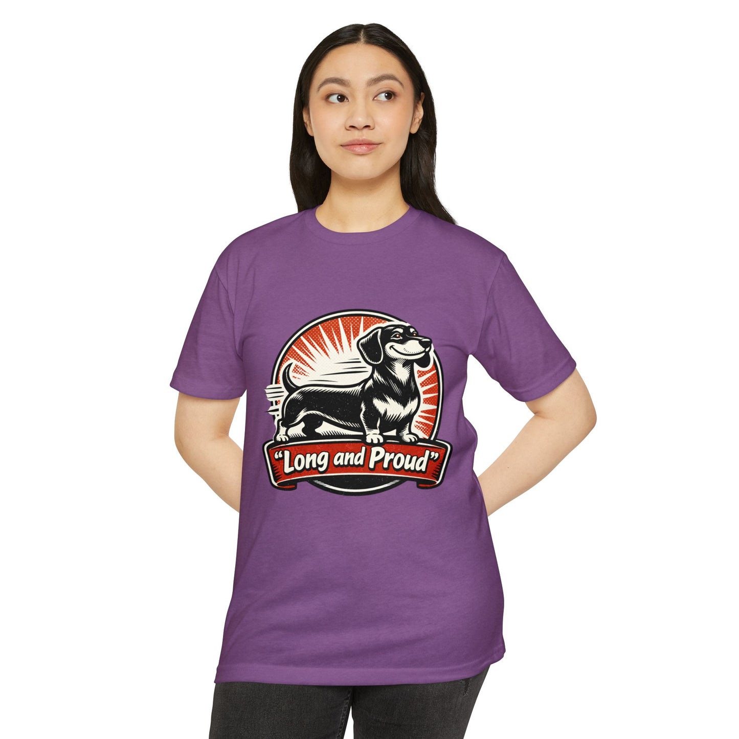 Long and Proud Dachshund T-Shirt — Cute Retro Wiener Dog Tee