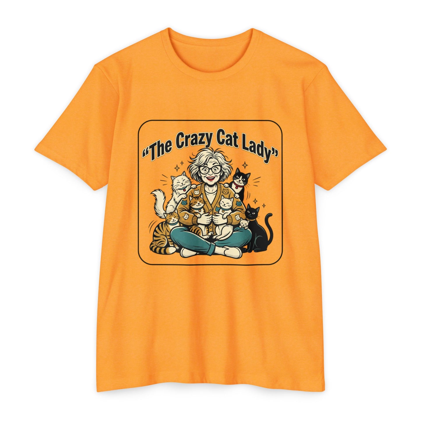 Crazy Cat Lady Retro Cat Mom T-Shirt