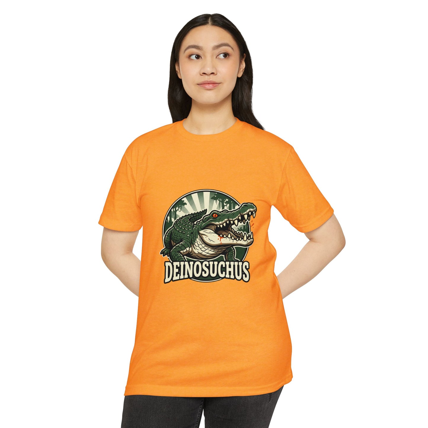 Deinosuchus Alligator Retro Fossil Graphic T-Shirt