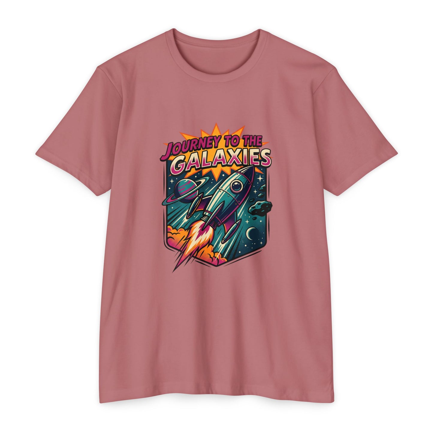 Journey to the Galaxies T-Shirt — Retro Rocket Space Tee