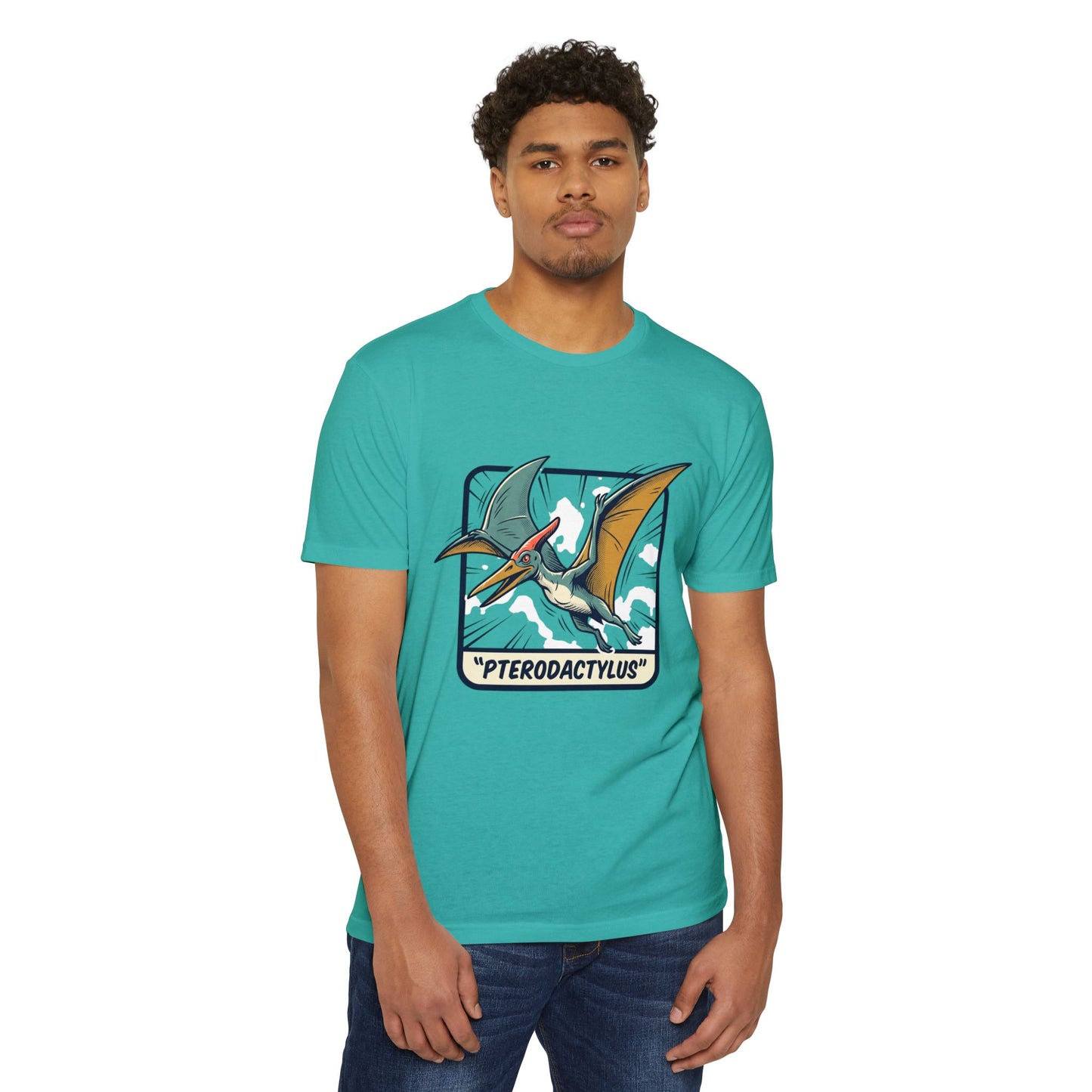 Vintage Pterodactylus Dino T-Shirt — Retro Dinosaur Graphic Tee