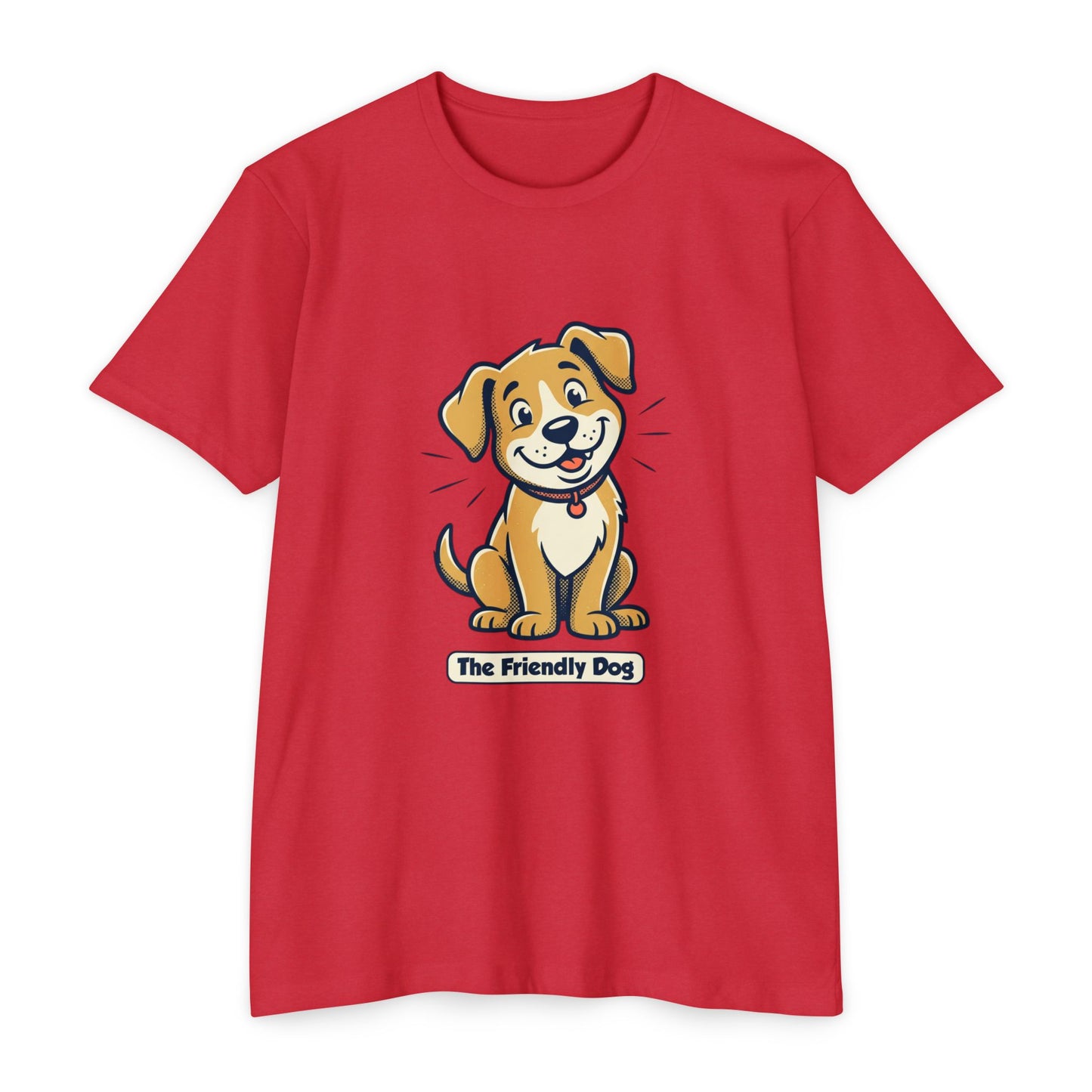 Friendly Dog T-Shirt – Cute Cartoon Puppy "The Friendly Dog" Tee