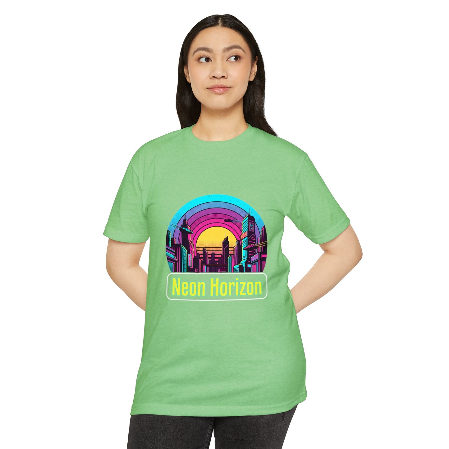 Neon Horizon Retro City T-Shirt