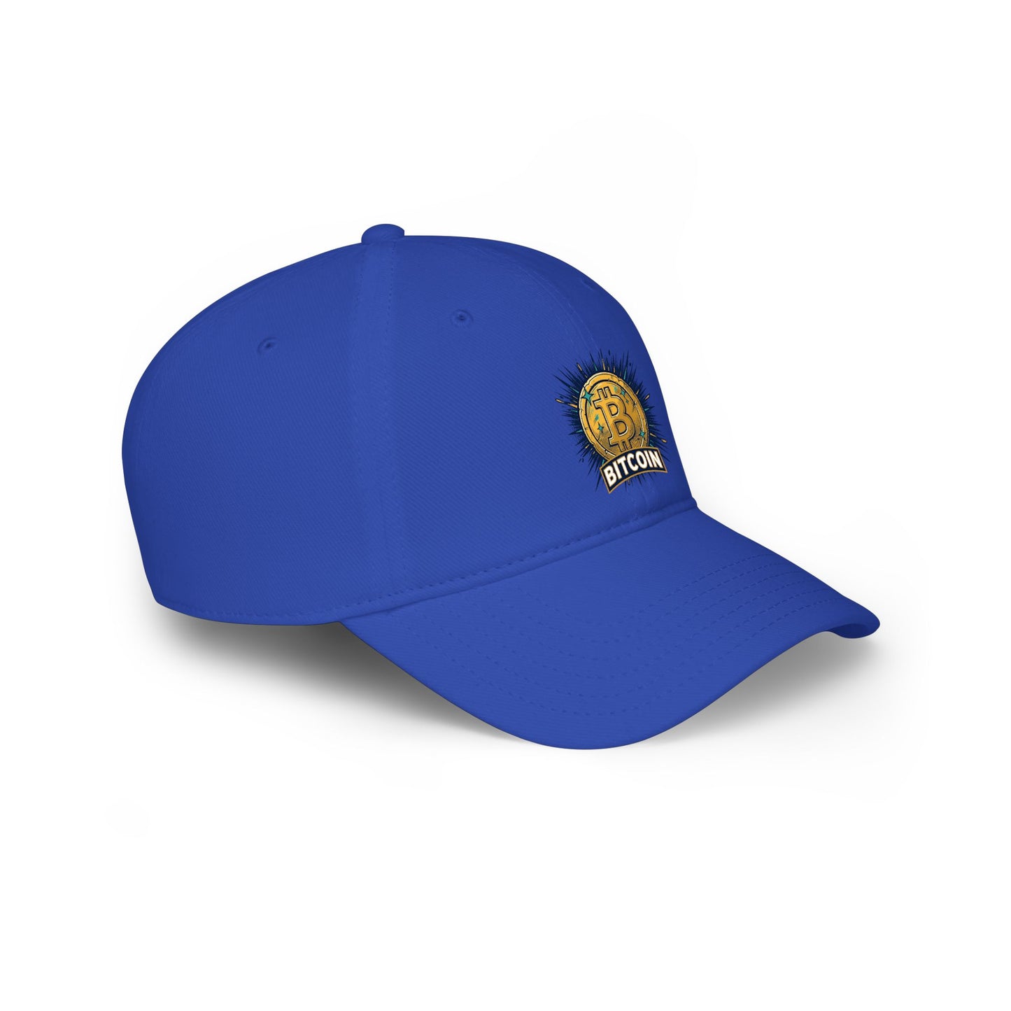 Bitcoin Sunburst Low Profile Baseball Cap — Crypto Logo Hat