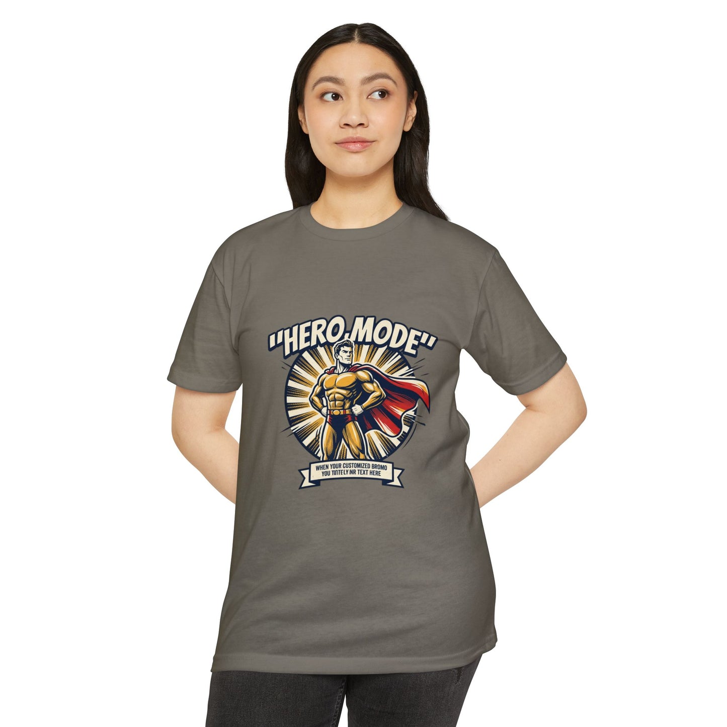 Hero Mode T-Shirt – Superhero Graphic Tee with "Hero Mode" Slogan