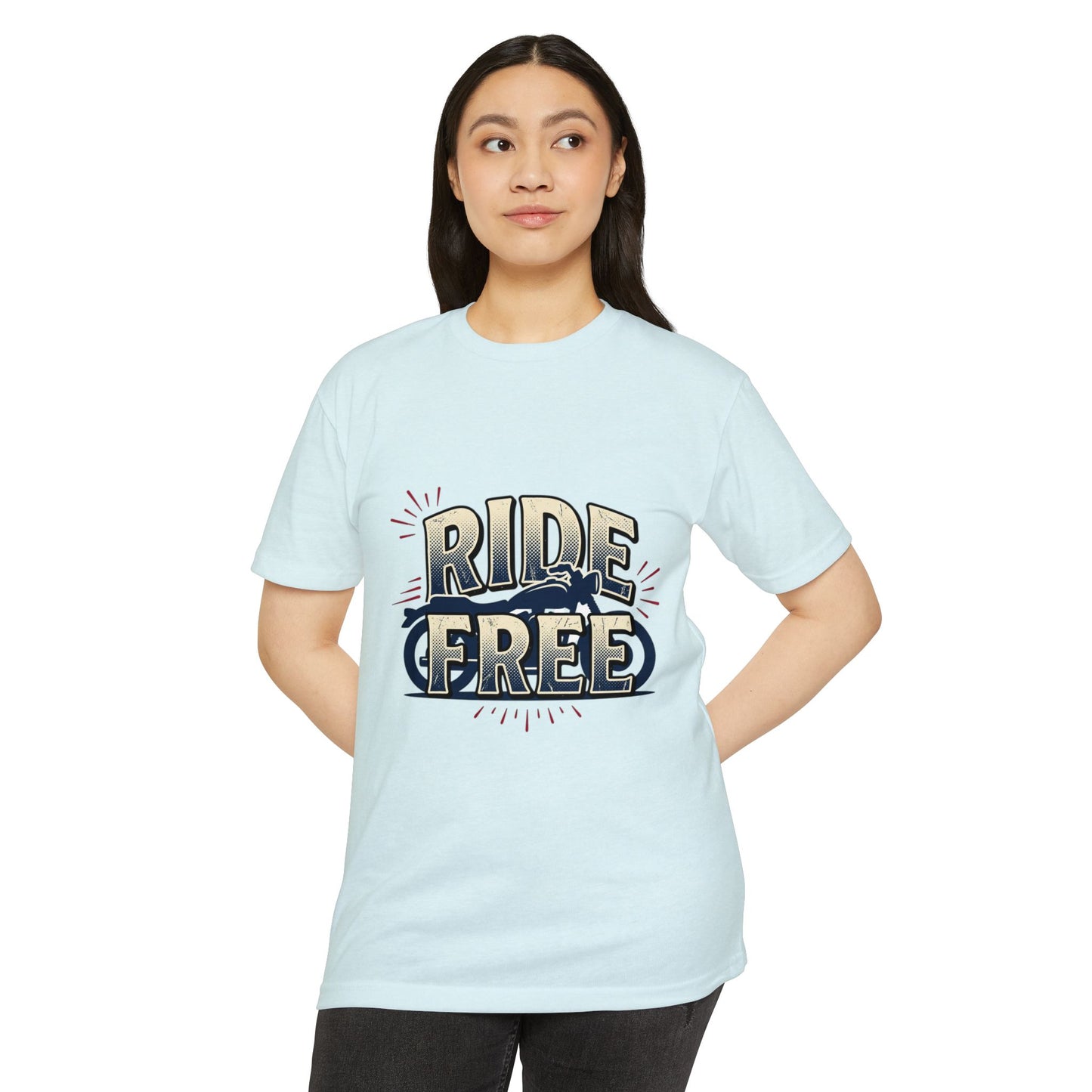 Ride Free Motorcycle T-Shirt — Vintage Biker Graphic Tee