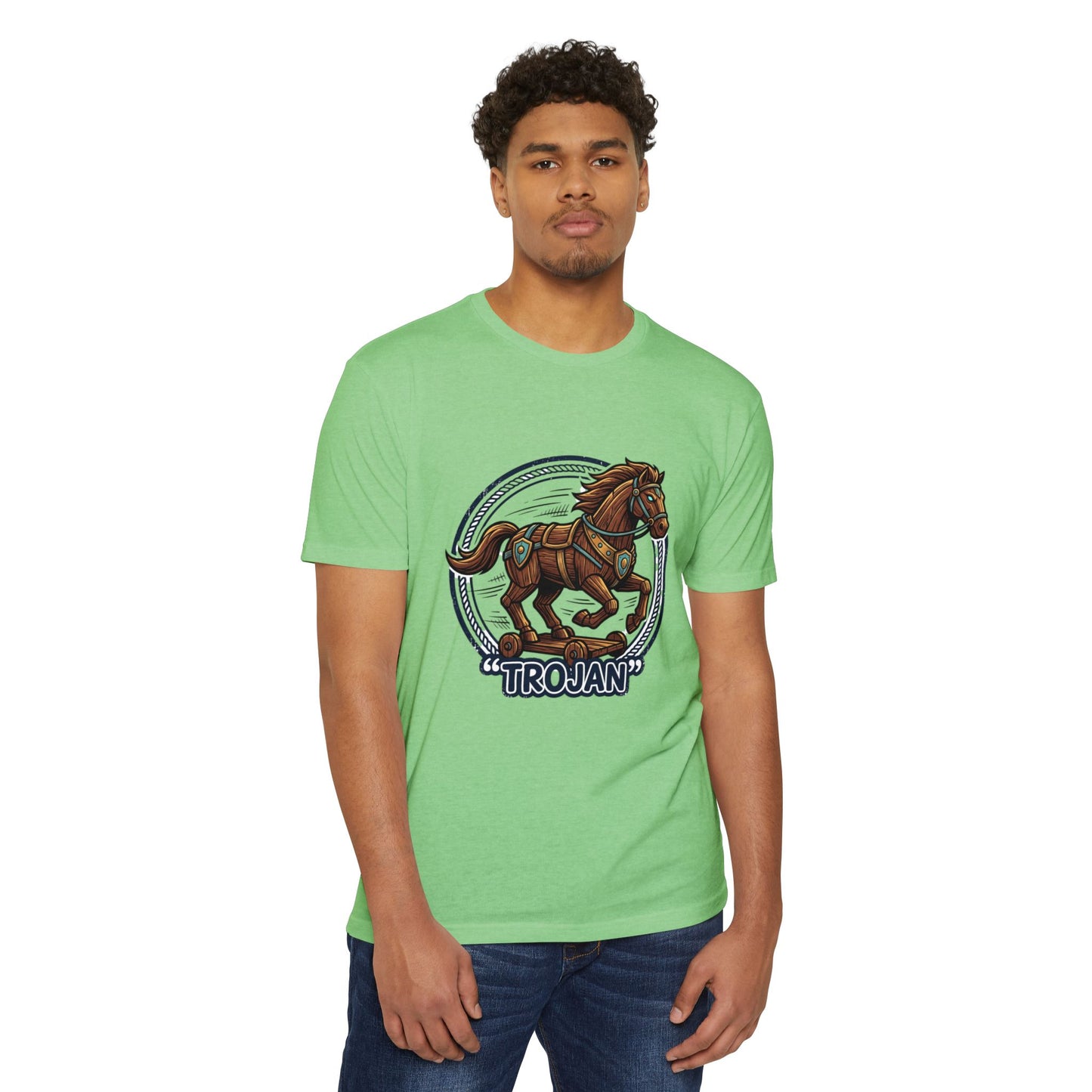 Trojan Horse Vintage Equestrian Logo T-Shirt