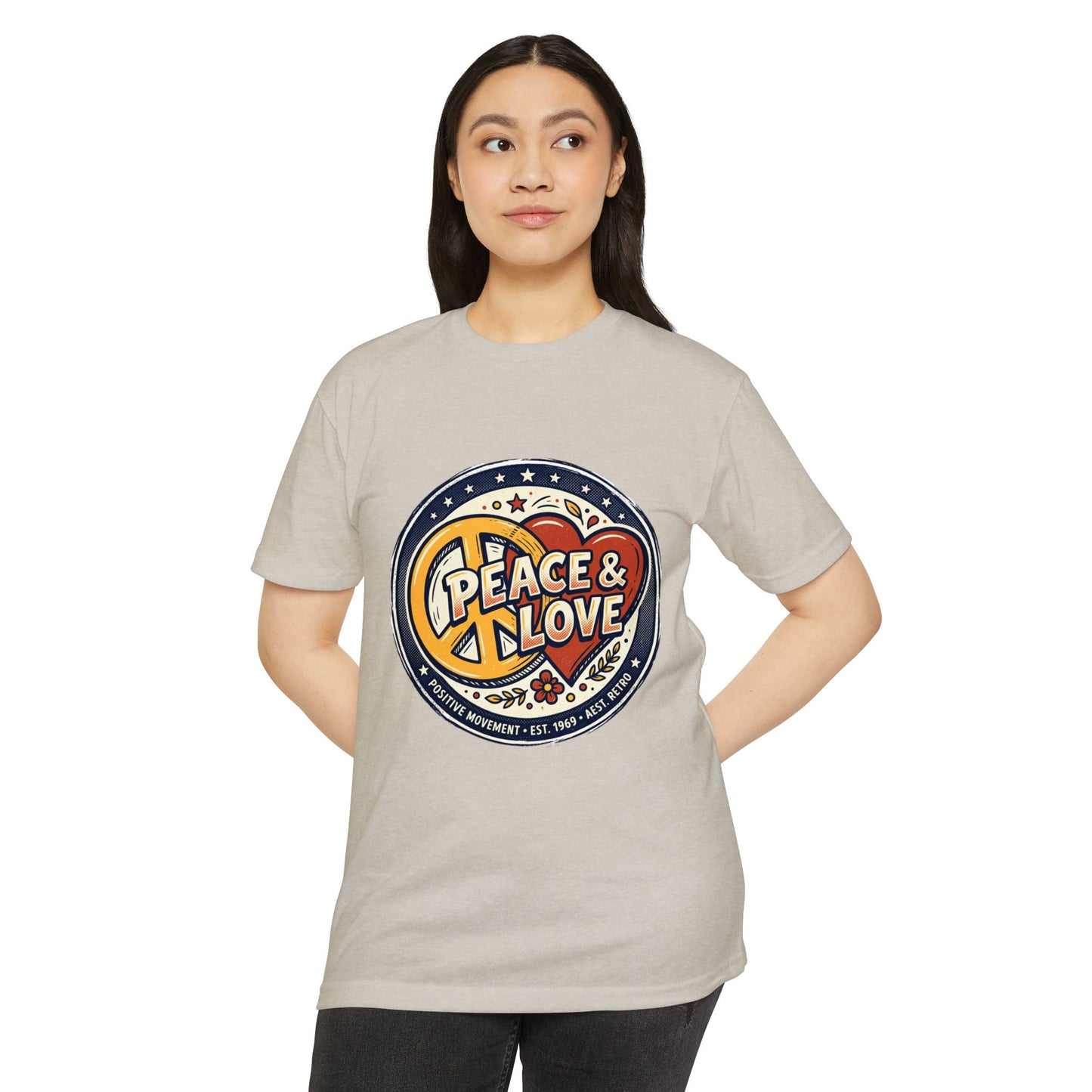 Peace & Love Retro Peace Sign T-Shirt