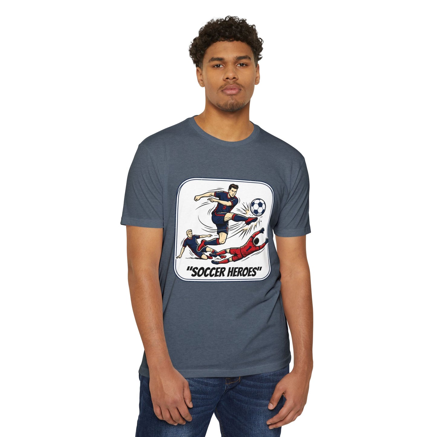 Soccer Heroes T-Shirt — Vintage Comic Soccer Graphic Tee