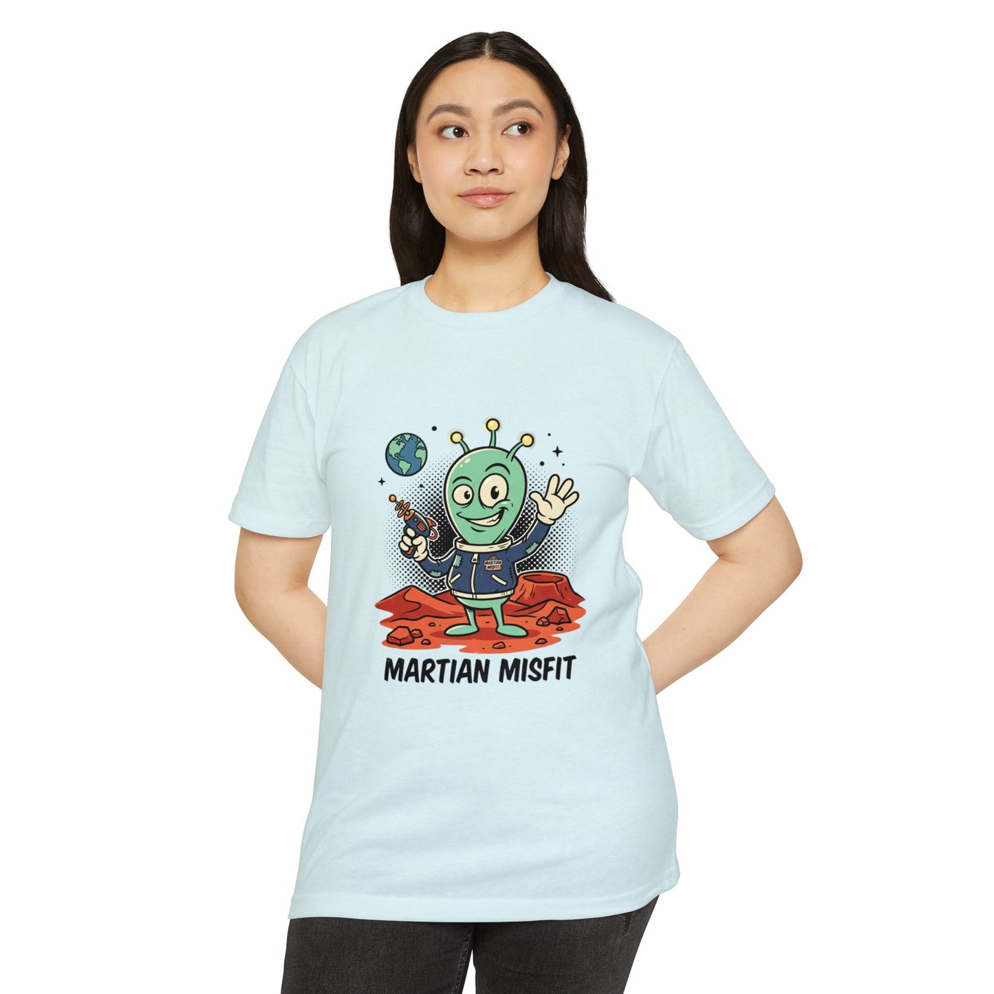 Martian Misfit Retro Alien T-Shirt — Cute Space Graphic Tee