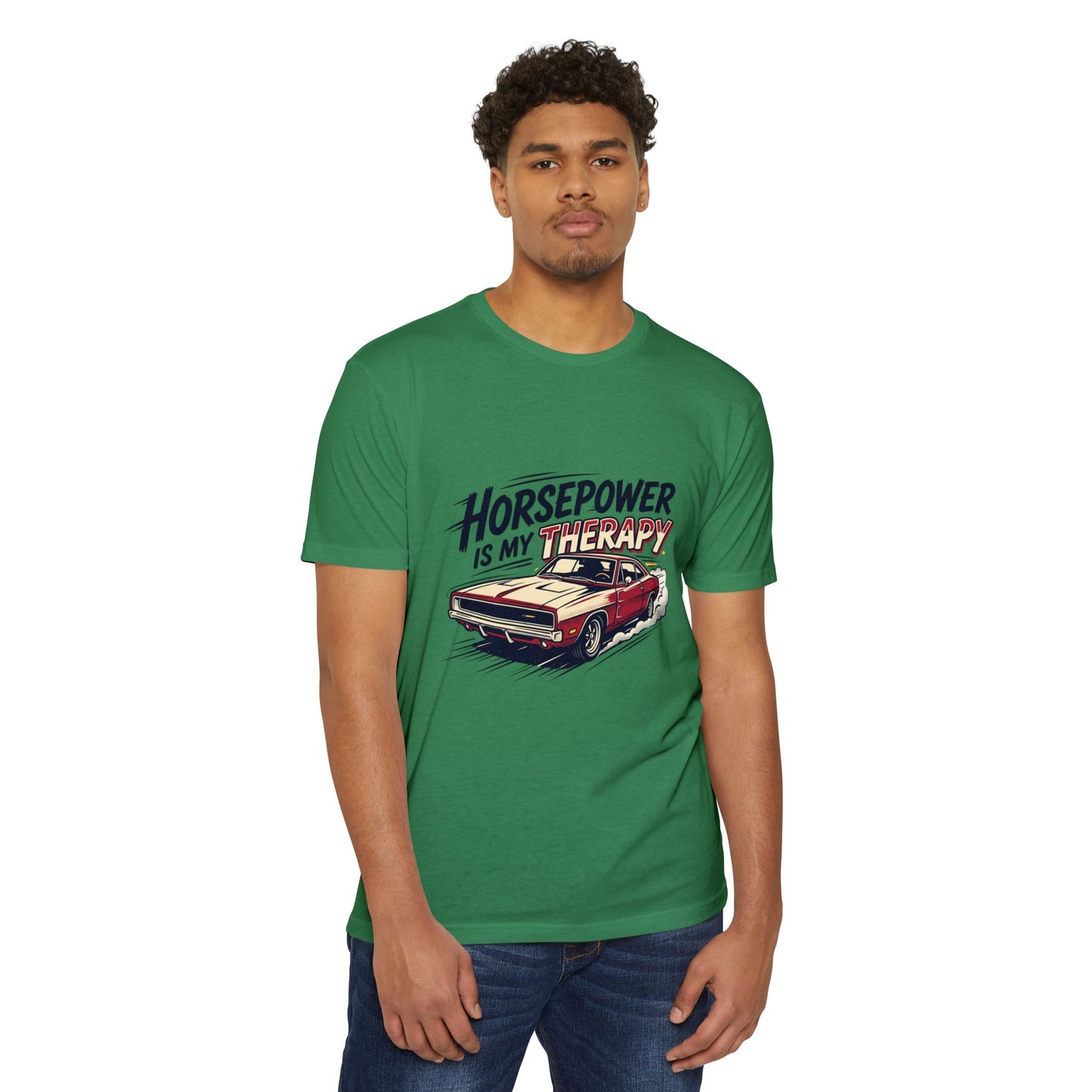 Horsepower Is My Therapy T-Shirt — Racing & Car Enthusiast Tee