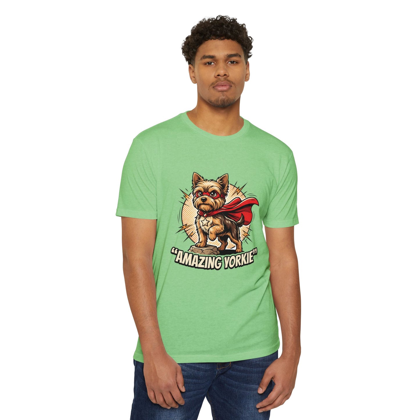 Yorkie Superhero T-Shirt — Cute Yorkshire Terrier Graphic Tee