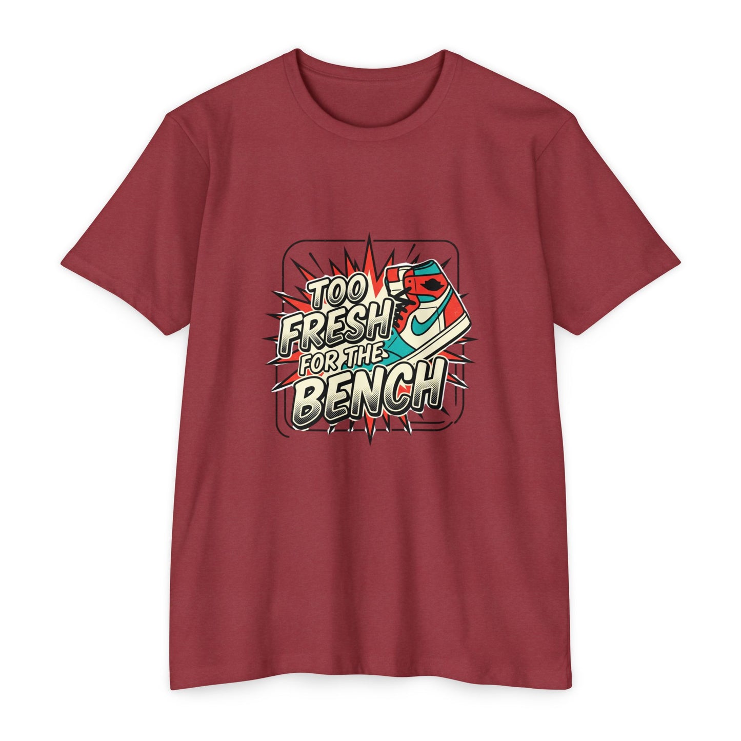 Too Fresh For The Bench Retro Sneaker T-Shirt