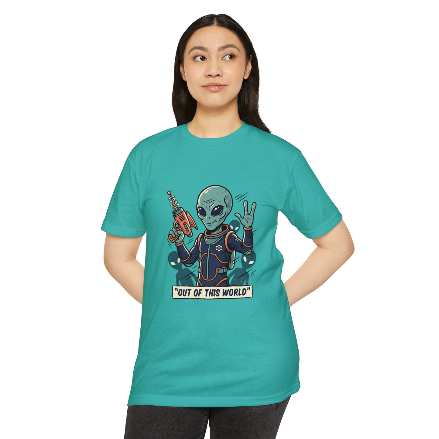 Alien Ray Gun T-Shirt — "Out of This World" Graphic Tee