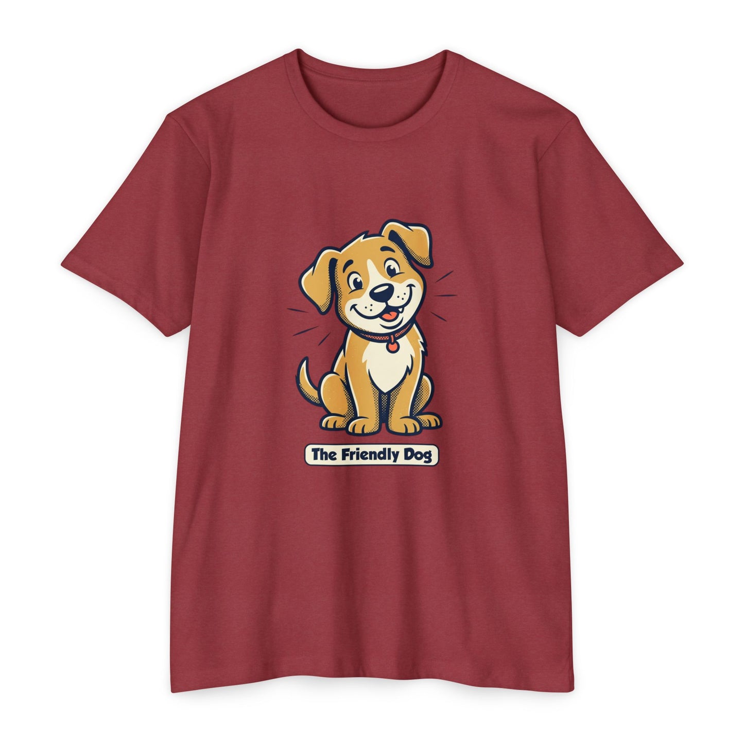 Friendly Dog T-Shirt – Cute Cartoon Puppy "The Friendly Dog" Tee