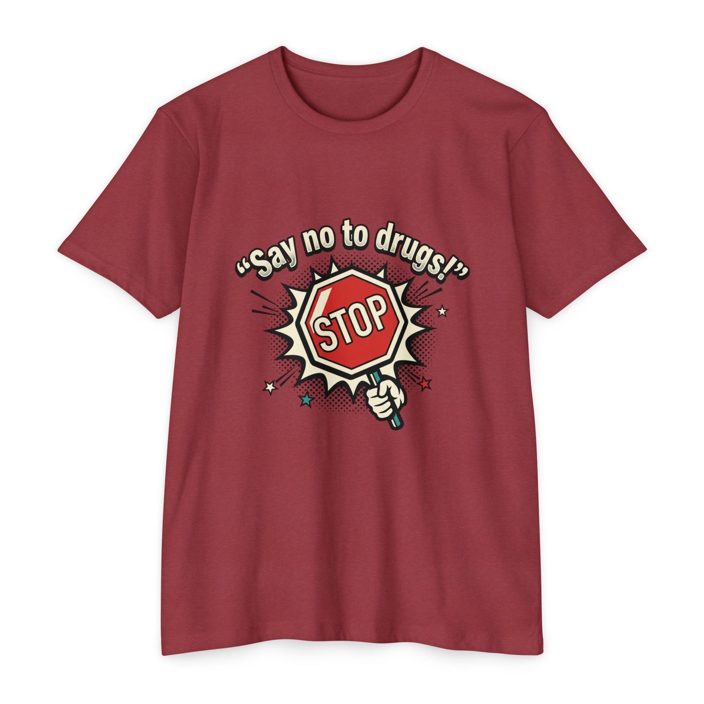 Say No to Drugs Stop Sign T-Shirt