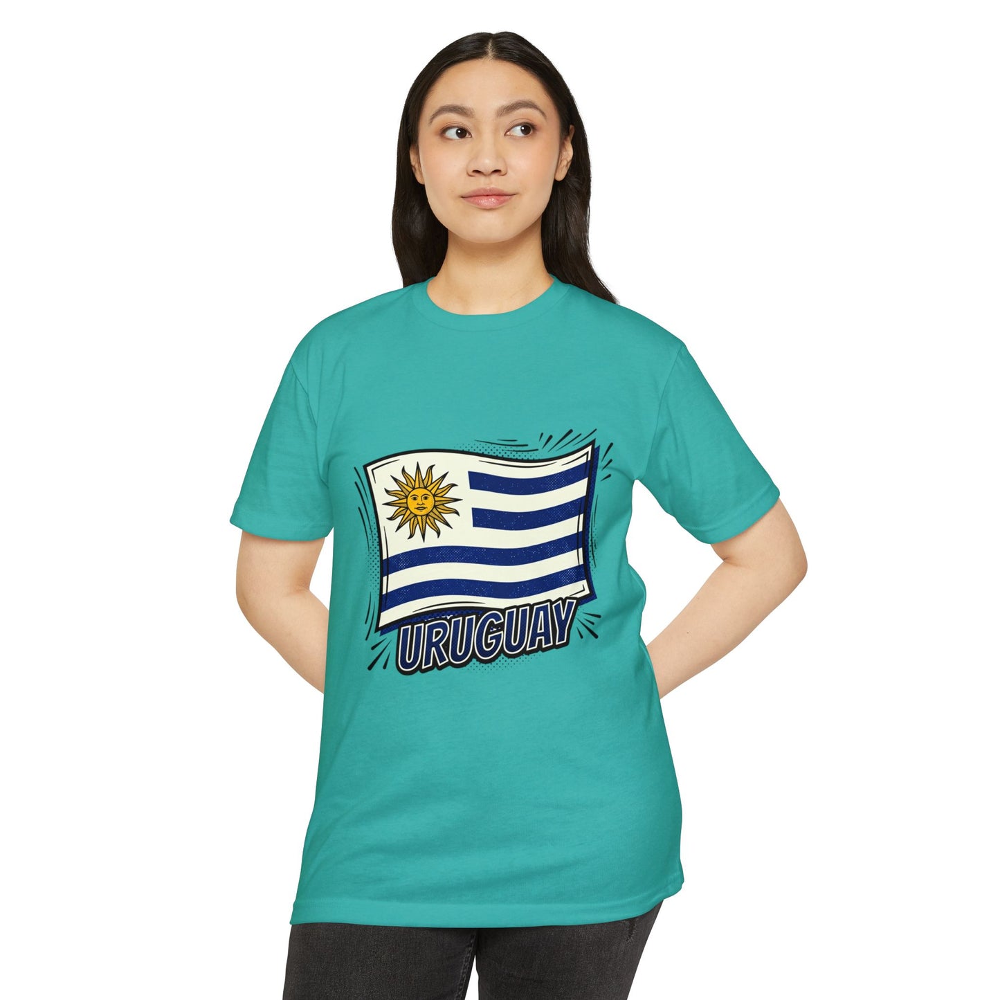 Uruguay Flag Retro Sun & Stripes T-Shirt
