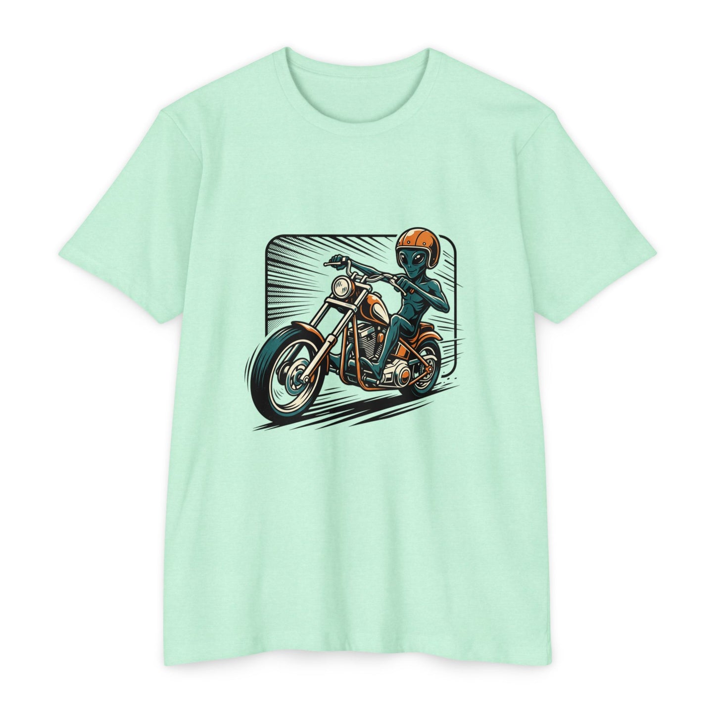 Motorcycle Rider Graphic T-Shirt — Retro Biker Design