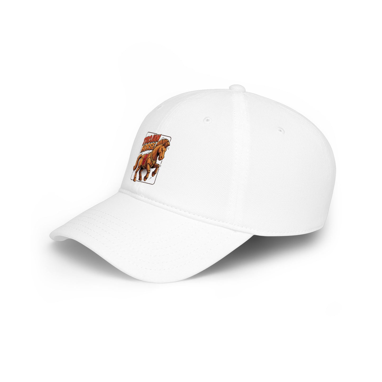 Horse Rider Vintage Patch Baseball Cap — Low Profile Equestrian Hat