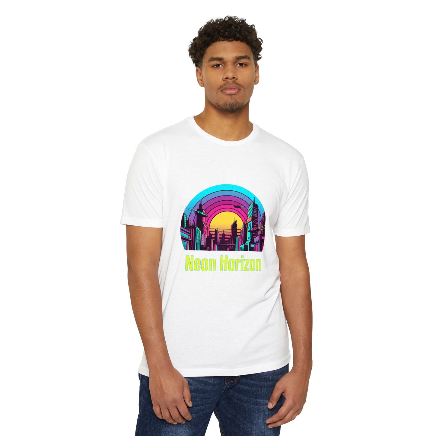 Neon Horizon Retro City T-Shirt