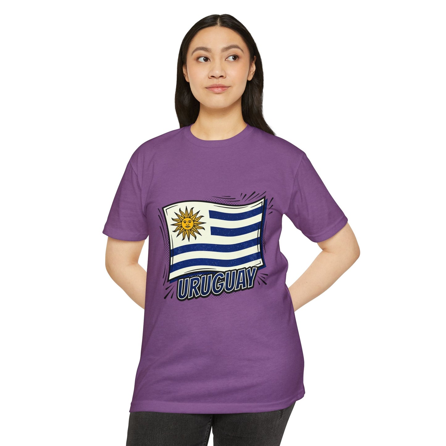 Uruguay Flag Retro Sun & Stripes T-Shirt