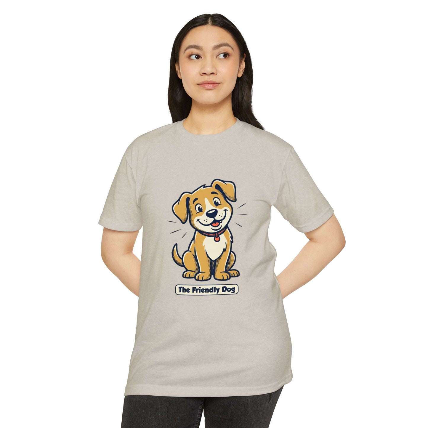 Friendly Dog T-Shirt – Cute Cartoon Puppy "The Friendly Dog" Tee