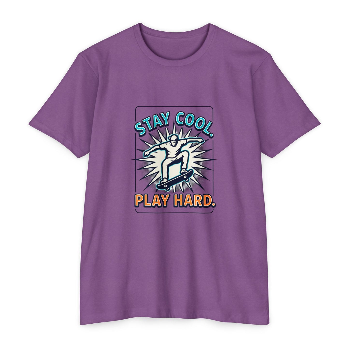 Stay Cool Play Hard Skateboard T-Shirt