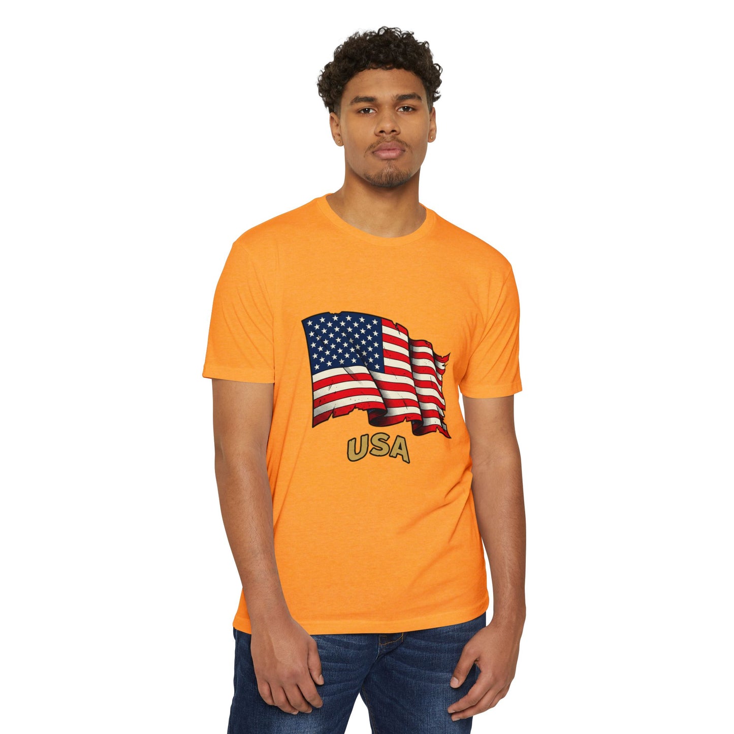 Vintage American Flag T-Shirt — USA Flag Graphic Tee